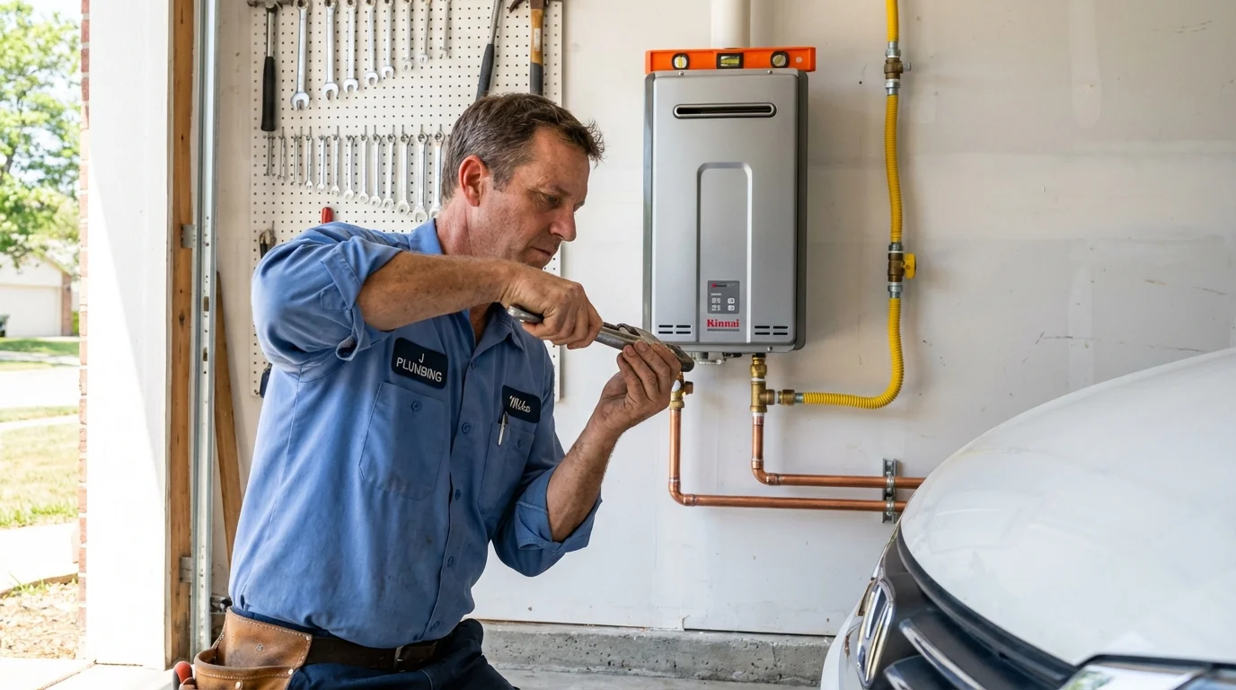 Tankless water heater installation by a Johns Plumbing LLC plumber in Valatie